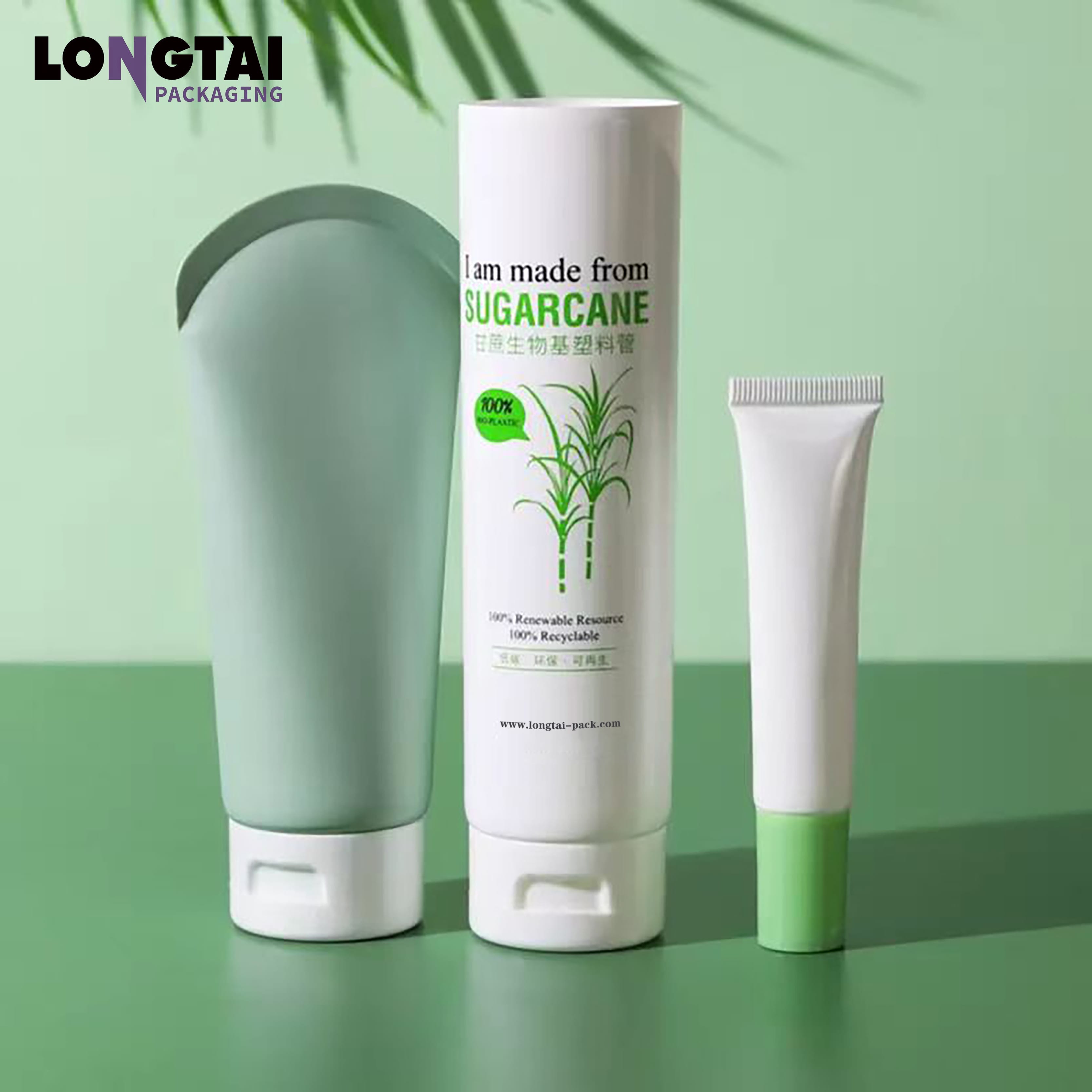 Sugarcane cosmetic tubes