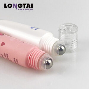 cosmetic packaging tubes with Steel Single Roller Ball Applicator