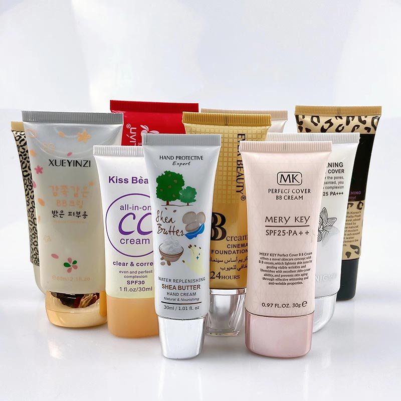 Longtai packaging customize oval shape packaging tube for BB or sunscreen cream lotion