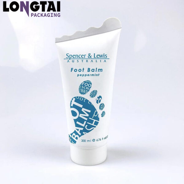 cosmetic packaging tube with special-shaped  tail