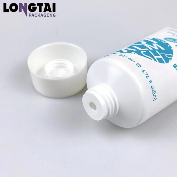 cosmetic packaging tube with special-shaped  tail