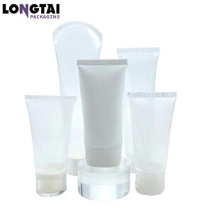 Transparent clear Soft Cosmetic Squeeze Tube Packaging