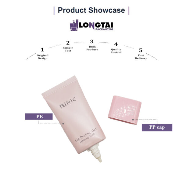 D35 Lip peeling gel super oval tube for cosmetic package D35 Lip peeling gel super oval tube for cosmetic package
