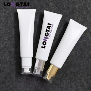 D30mm plastic cosmetic packaging tubes with airless pump cap D30mm plastic cosmetic packaging tubes with airless pump cap