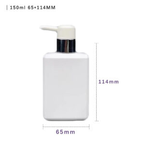 150ML 7oz  Square PET  bottle with lotion pump china manufactuer