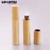 Bamboo roller ball bottle for perfum or deodorant packaging