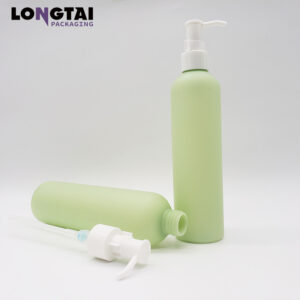 260ml HDPE soft touch rubber pump bottle