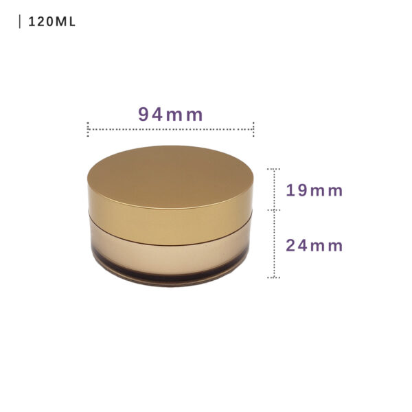 120ml/4.06oz Acrylic container with applicator