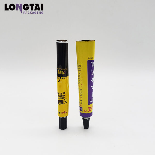 Glue aluminum cosmetic tube