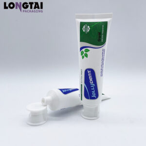 Plastic toothpaste packaging tube