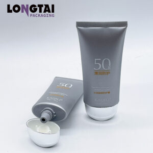 50g flat plastic protective cream packaging tube