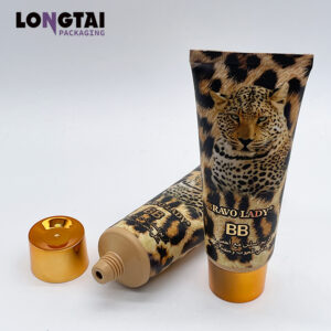 D35 plastic BB cream packaging tube with label