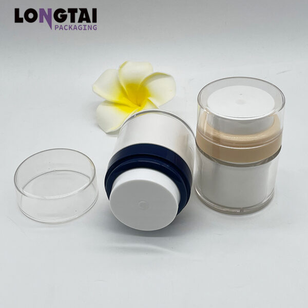 30/50ml acrylic refillable airless cream jar