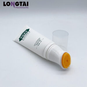 lotion cosmetic packaging with silicone brush
