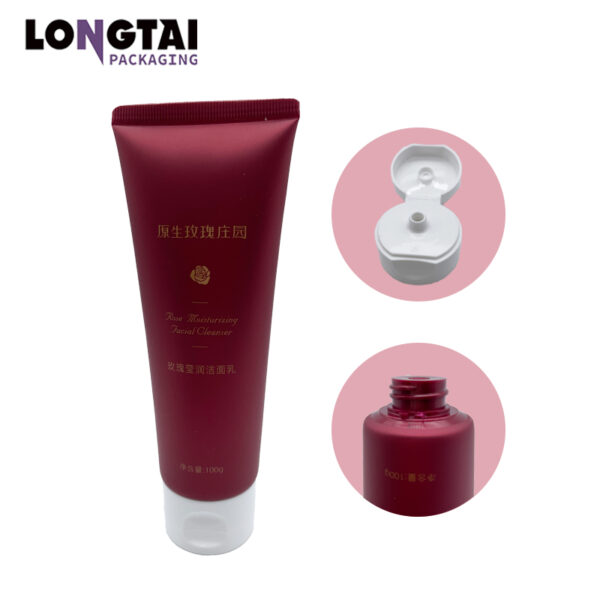 100g plastic facial cleanser packaging tube