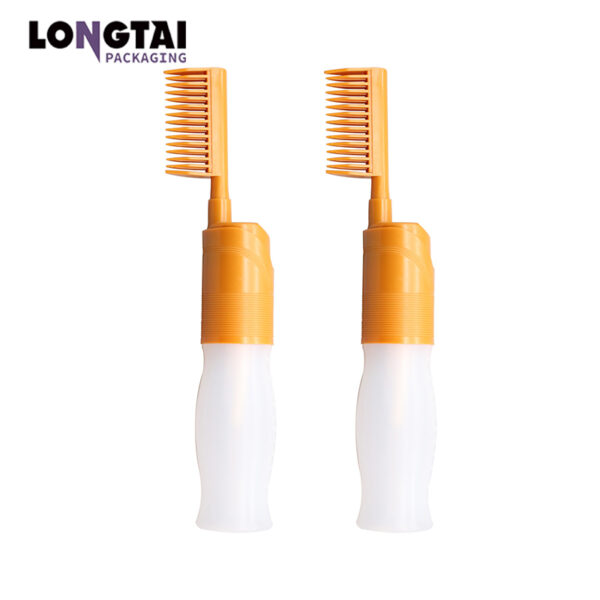 200ml PET hair dye bottle with comb 200ml PET hair dye bottle with comb