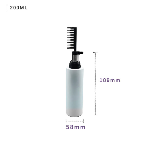 Plastic foam pump bottle with comb 200ml