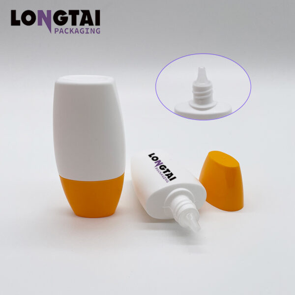 20g sunscreen packaging bottle with nozzle tip