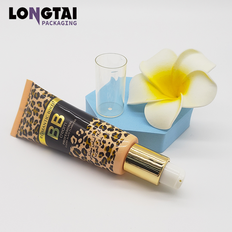D30mm BB cream packaging tube with pump