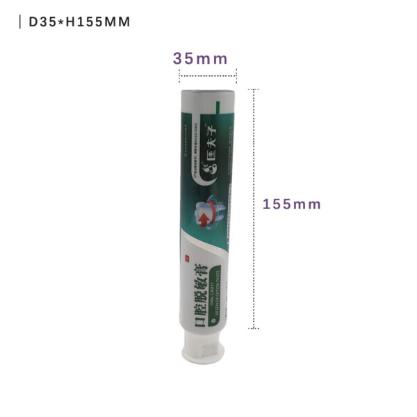 120g empty ABL toothpaste tube packaging