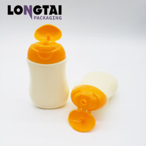 100g HDPE baby lotion oval shape bottle
