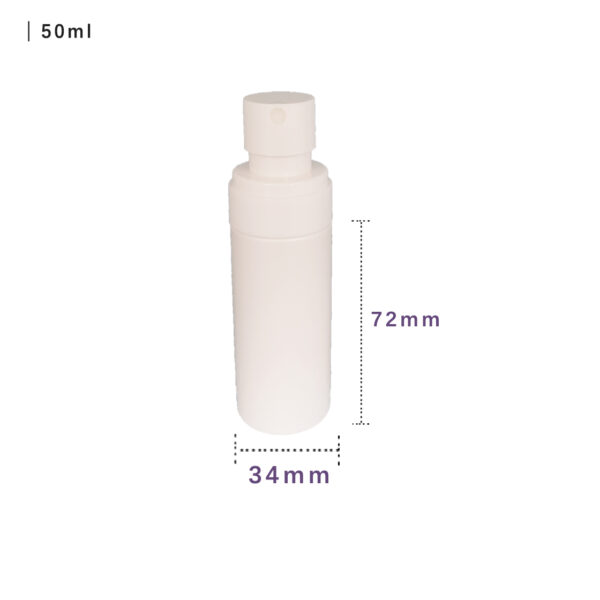 50ml PET bottle with mist spray pump