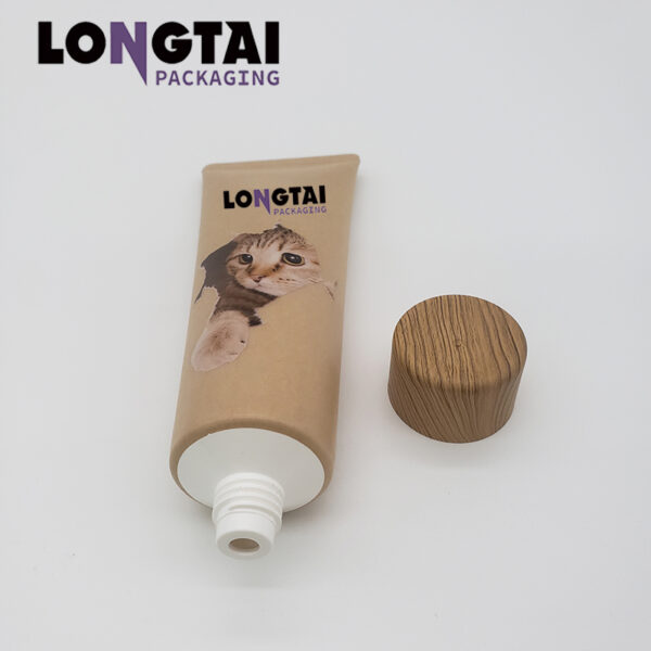 Eco friendly 100ml kraft paper packaging tube