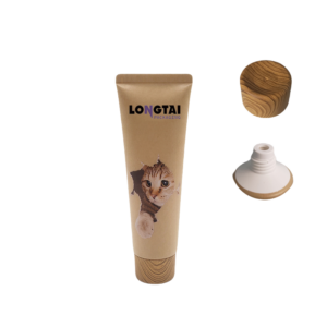 Eco friendly 100ml kraft paper packaging tube