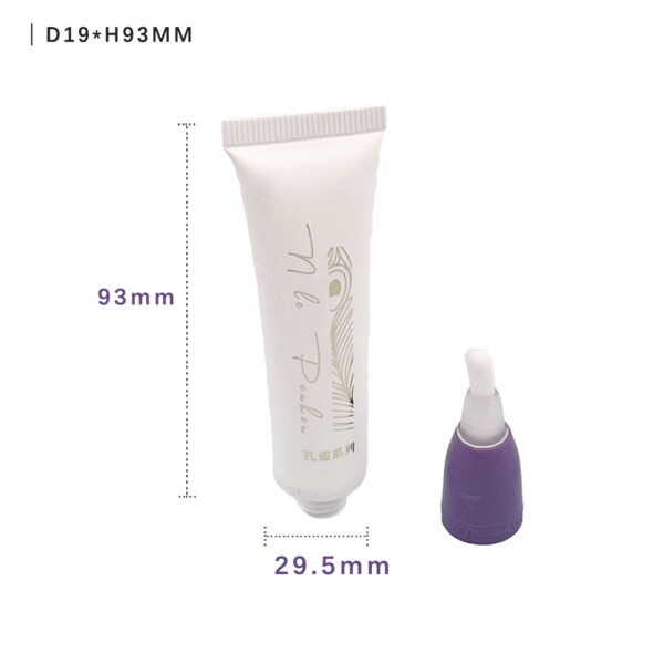 20ml PE packaging tube with fiber brush