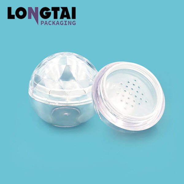 20g roll ball shape acrylic loose powder jar