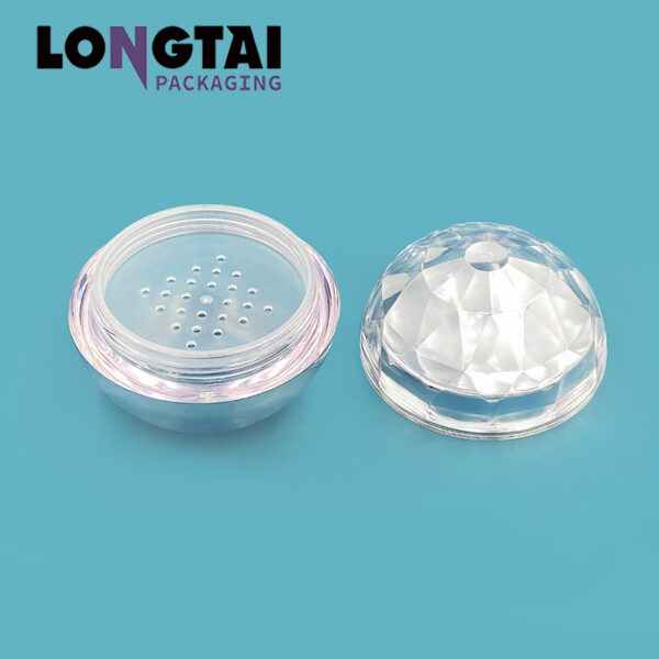 20g roll ball shape acrylic loose powder jar