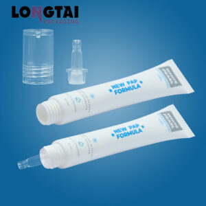 PE gel packaging tube with long nozzle