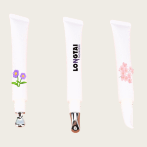 PE eye cream container with zinc applicator