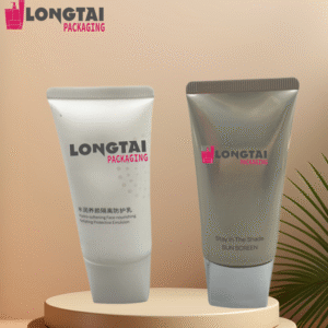 Custom Empty Oval Packaging  Cream Tubes With UV plating cap
