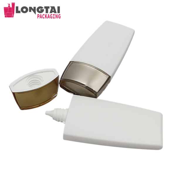 60g HDPE sunscreen bottle with plated cap
