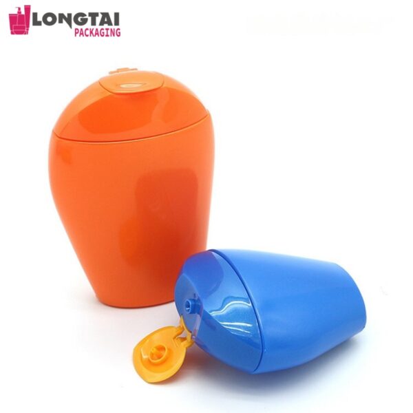30ml/50ml PE or PP sunscreen bottle with flip top cap