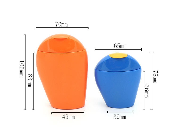 30ml/50ml PE or PP sunscreen bottle with flip top cap-Longtai pack