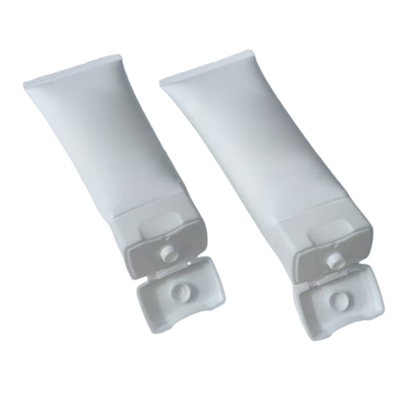 D40 cosmetic face wash tube with square flip top cap-Longtai pack D40 cosmetic face wash tube with square flip top cap-Longtai pack