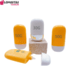 Customized 30g/40g/50g HDPE sunscreen packaging bottle with plated cap Customized 30g/40g/50g HDPE sunscreen packaging bottle with plated cap