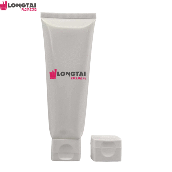 D40 cosmetic face wash tube with square flip top cap D40 cosmetic face wash tube with square flip top cap