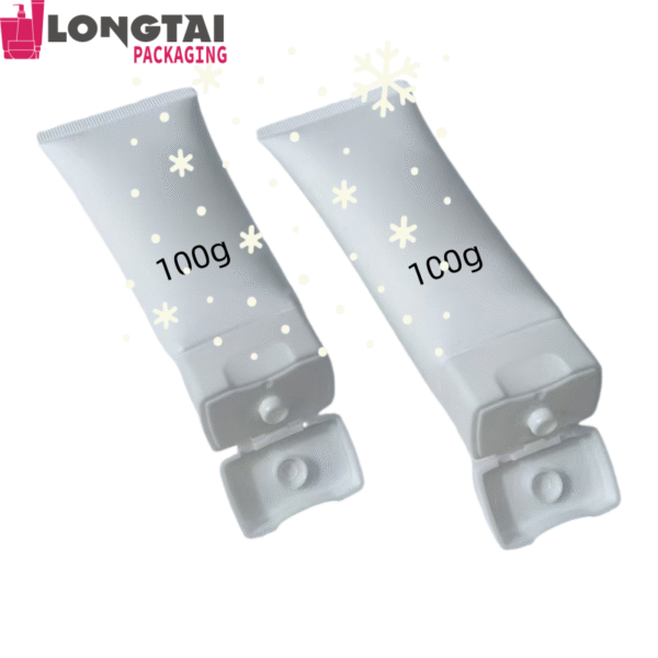 D40 cosmetic face wash tube with square flip top cap D40 cosmetic face wash tube with square flip top cap
