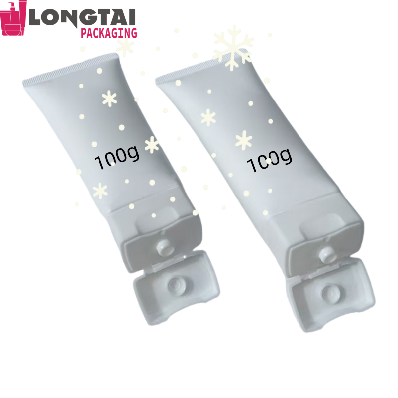D40 cosmetic face wash tube with square flip top cap-Longtai pack D40 cosmetic face wash tube with square flip top cap-Longtai pack