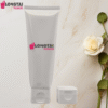 D40 cosmetic face wash tube with square flip top cap