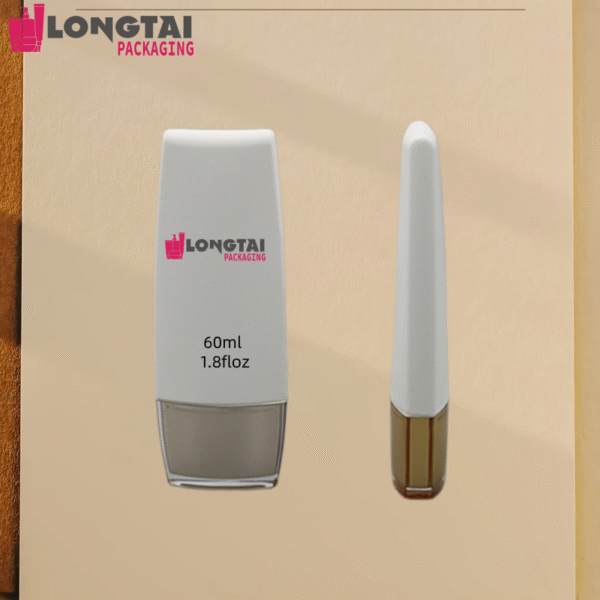 60g HDPE sunscreen bottle with plated cap