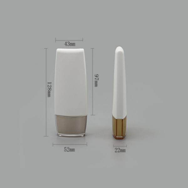 60g HDPE sunscreen bottle with plated cap