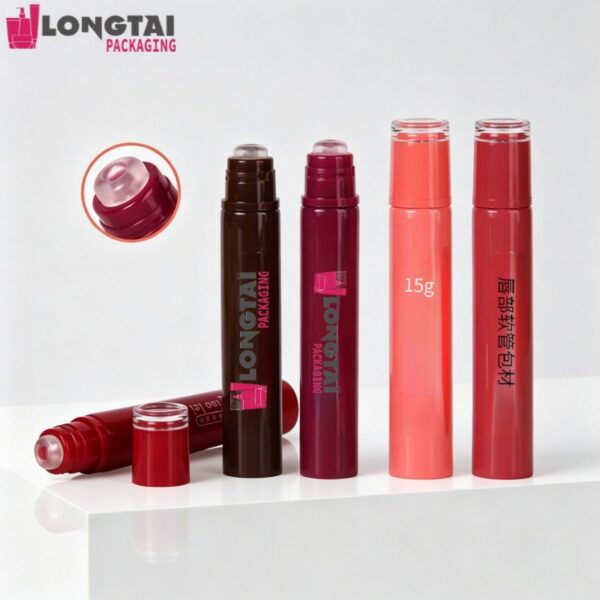 Wholesale Custom Empty Clear Plastic Lip Gloss Tube with Silicone Wand, Liquid Lipstick Tint Packaging Wholesale Custom Empty Clear Plastic Lip Gloss Tube with Silicone Wand, Liquid Lipstick Tint Packaging